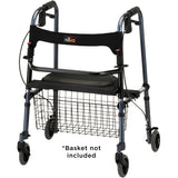 Cruiser De-Light Rolling Walker w/ Adjustable Legs & Locking Hand Brakes