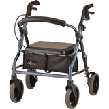 NOVA Adjustable Rollator |18”, 20”, 22”, 24” with 8" Wheels & Feather Touch Brakes