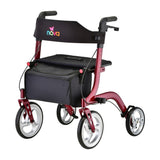 Nova Express Rollator 4328- Lightweight, Foldable Walker with Padded Seat Storage