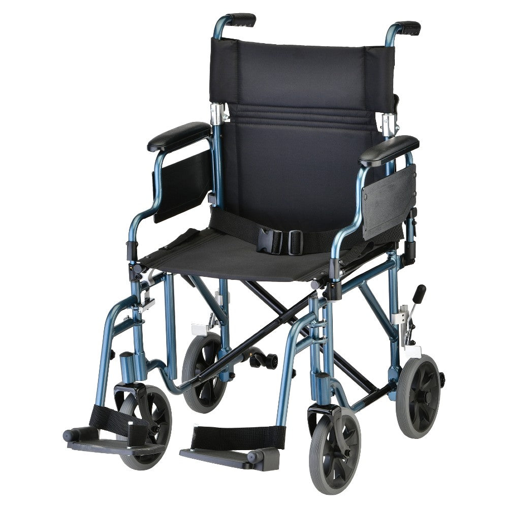 19" Ultra Lightweight Transport Chair with Swing Away Footrests - 349