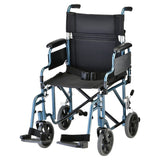 19" Ultra Lightweight Transport Chair with Swing Away Footrests - 349