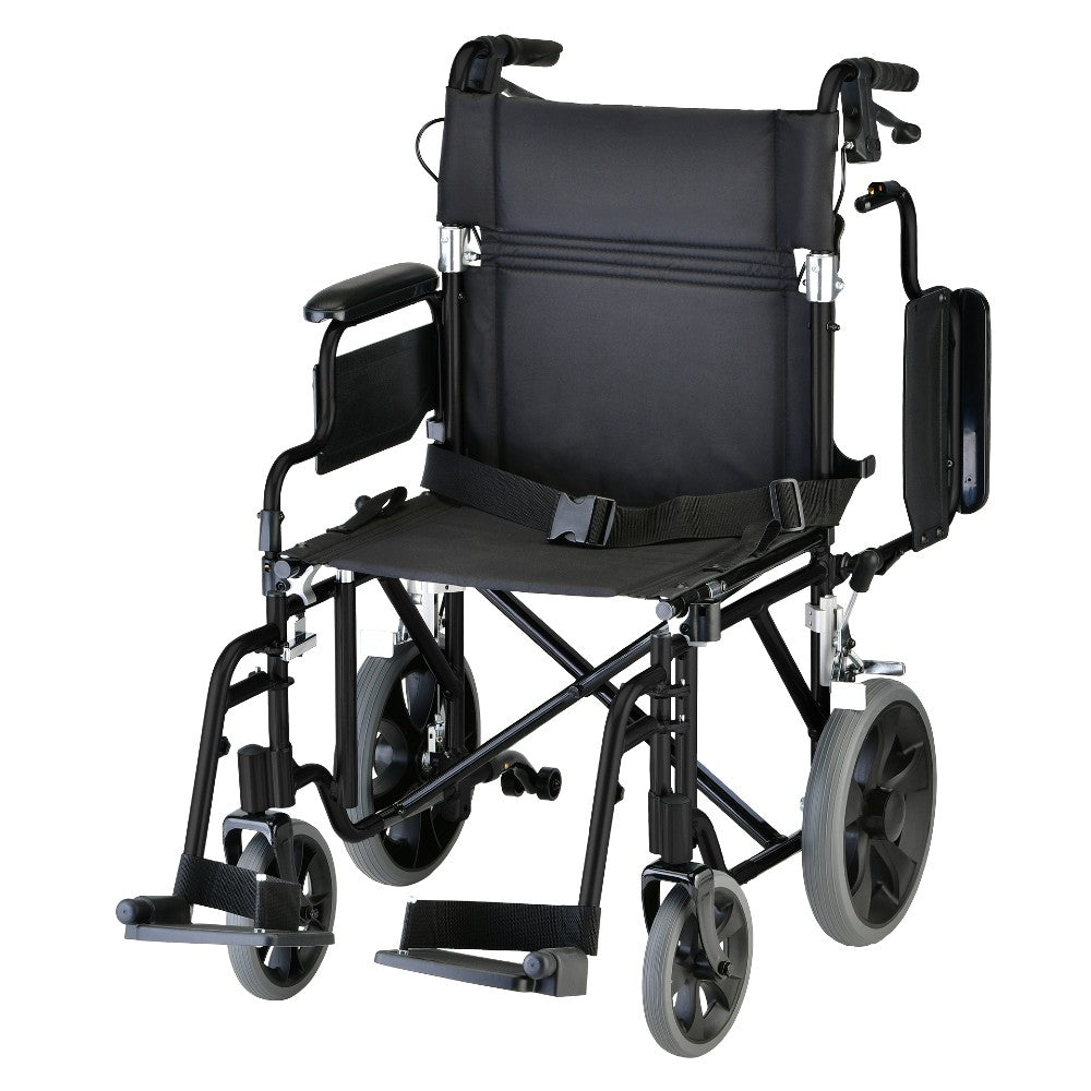 19" Lightweight Transport Chair with Swing Away Footrests - 352