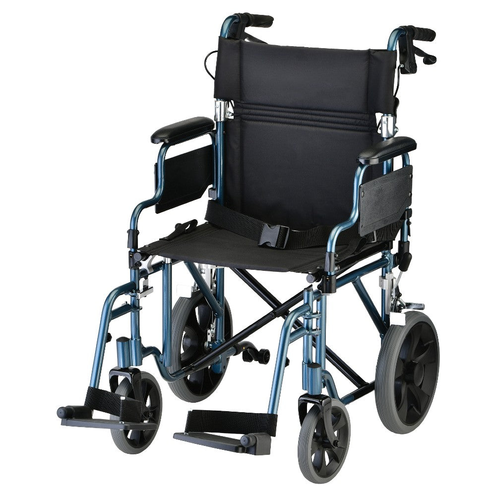 19" Lightweight Transport Chair with Swing Away Footrests - 352