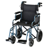 19" Lightweight Transport Chair with Swing Away Footrests - 352