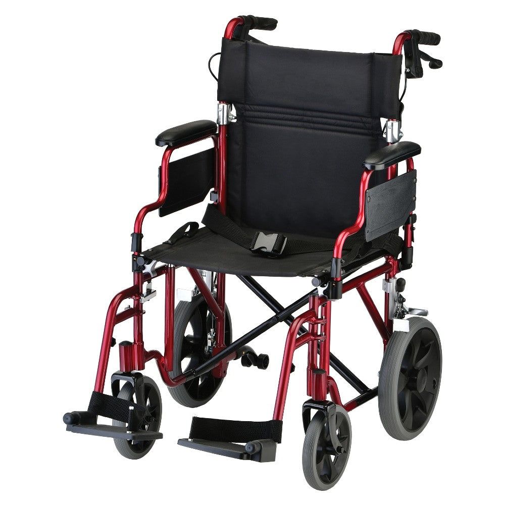 19" Lightweight Transport Chair with Swing Away Footrests - 352