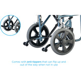 19" Lightweight Transport Chair with Swing Away Footrests - 352