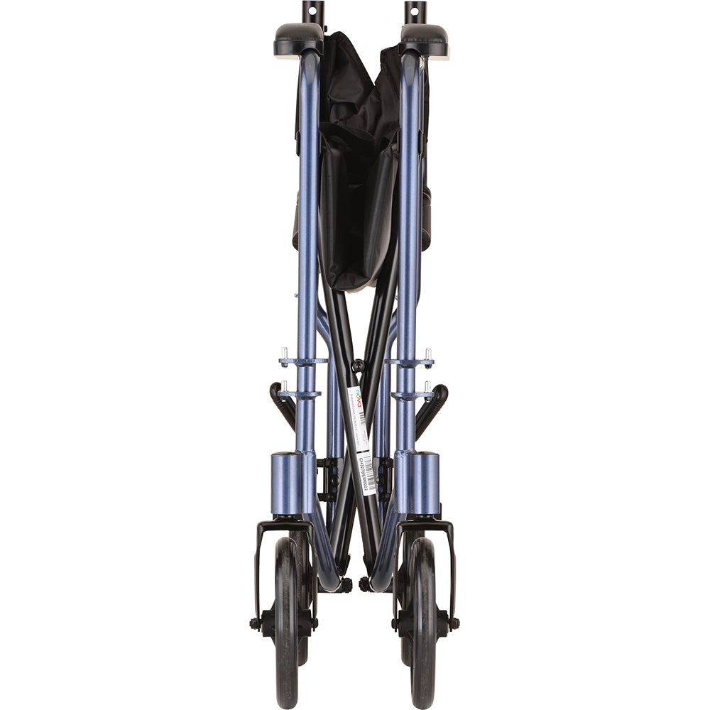 19" Steel Transport Chair – Lightweight, Foldable, and Durable