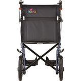 Lightweight Transport Wheelchair with Hand Brakes- Foldable & Durable 20"