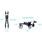 Dragon Rise UP Rollator | Upright Mobility, Foldable, All-Terrain Wheels
