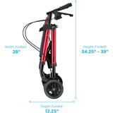 NOVA Heavy Duty Rollator | 450 lb Weight Capacity