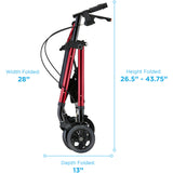 NOVA Heavy Duty Rollator | 450 lb Weight Capacity