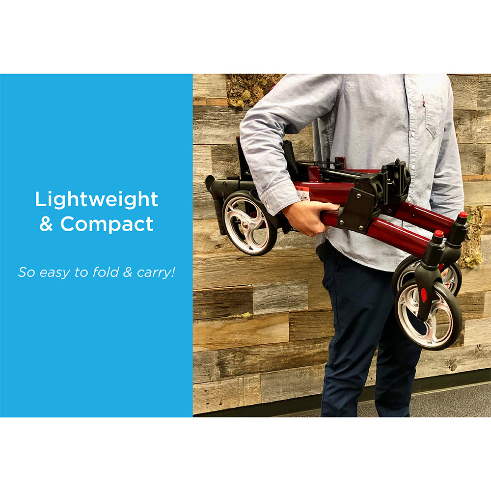 Monarch Open & Fly Rollator | All-Terrain, Ultra Compact, Easy Fold
