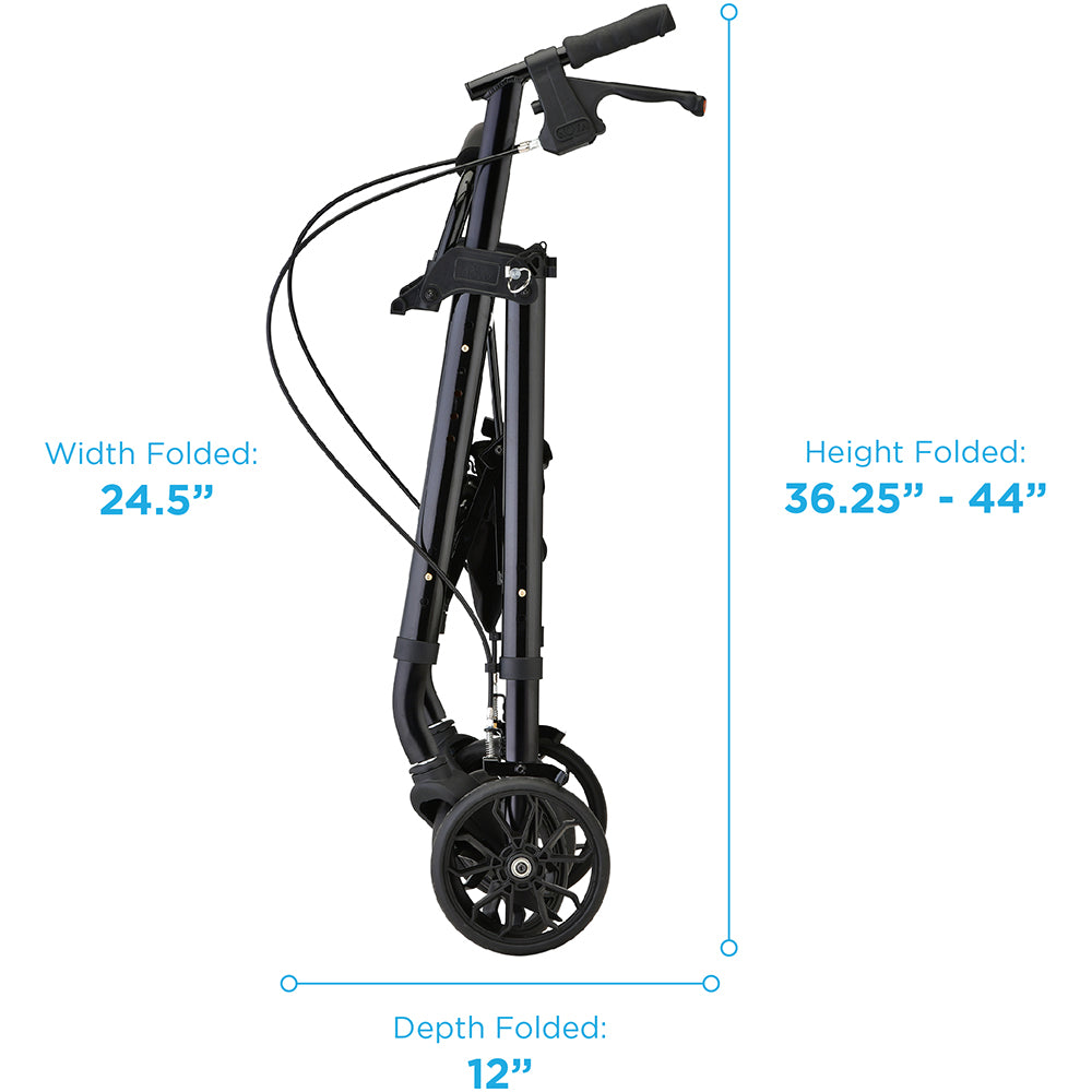 NOVA STAR Rollator - Quick-Fit Design, 8" All-Terrain Wheels, Easy Fold