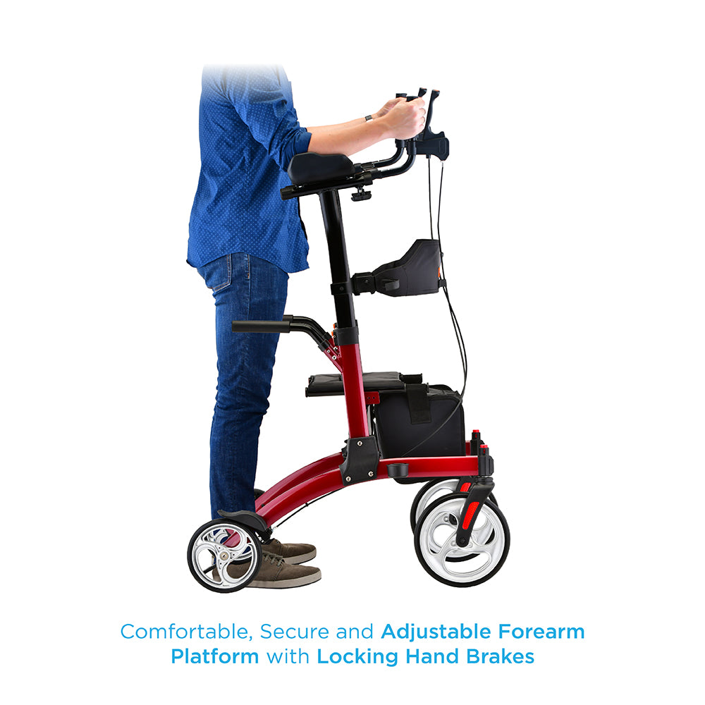 Dragon Rise UP Rollator | Upright Mobility, Foldable, All-Terrain Wheels