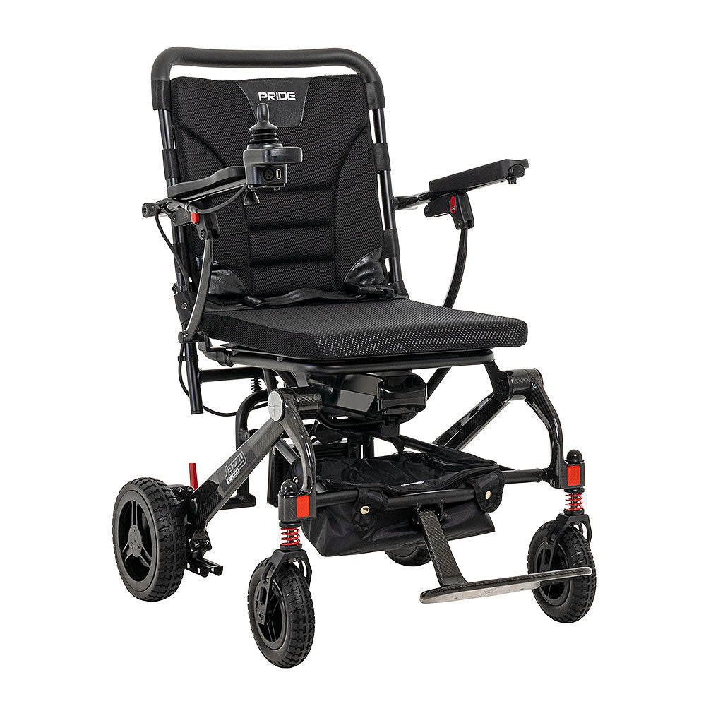 Pride Jazzy Carbon Folding Power Chair | Lightweight & Travel-Ready