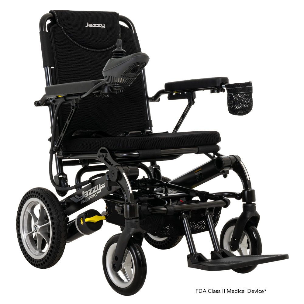 Pride Jazzy Passport Folding Power Wheelchair | 250 lb Capacity