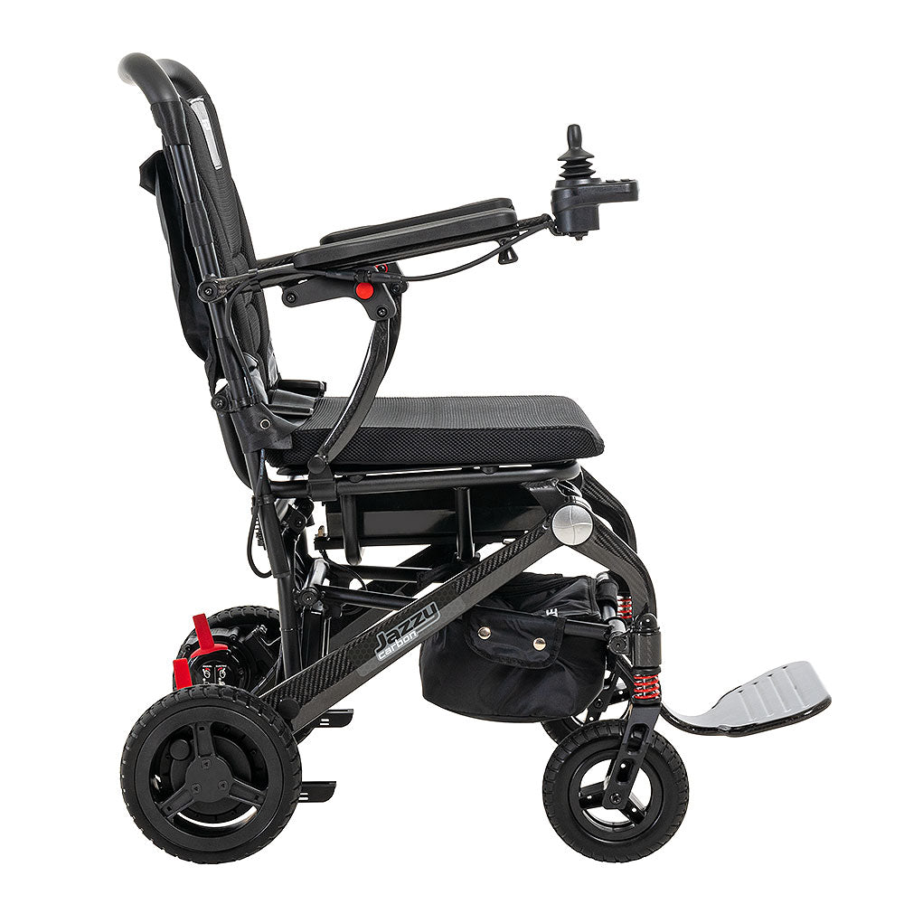 Pride Jazzy Carbon Folding Power Chair | Lightweight & Travel-Ready