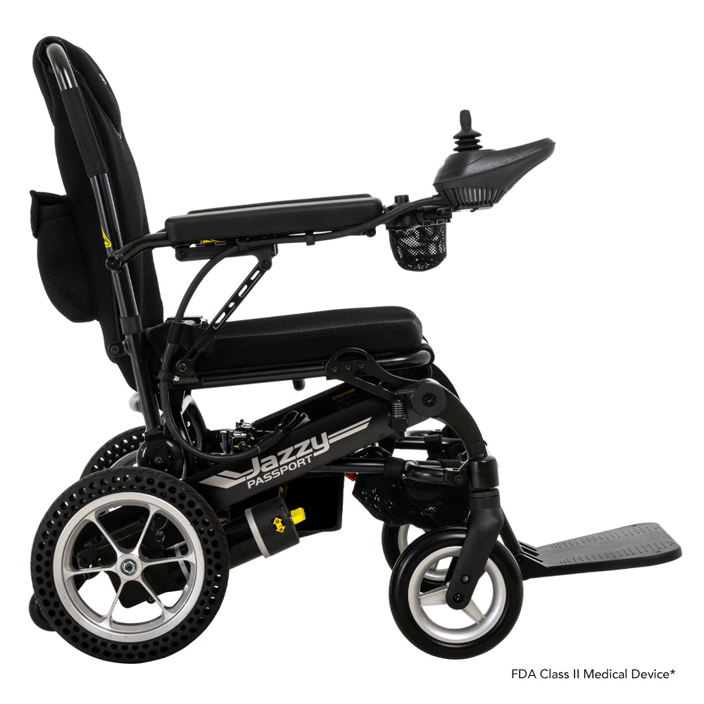 Pride Jazzy Passport Folding Power Wheelchair | 250 lb Capacity