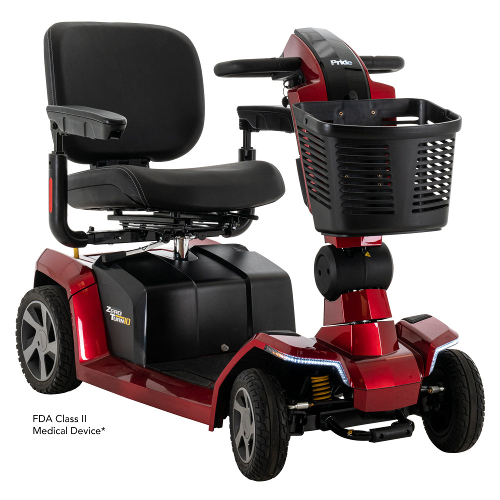 Pride Mobility Zero Turn 10 Scooter with iTurn Technology and CTS Suspension