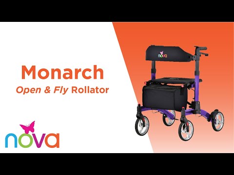 Monarch Open & Fly Rollator | All-Terrain, Ultra Compact, Easy Fold