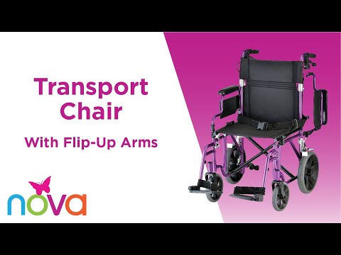 19" Lightweight Transport Chair with Swing Away Footrests - 352
