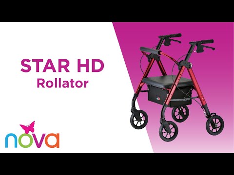 NOVA Heavy Duty Rollator | 450 lb Weight Capacity