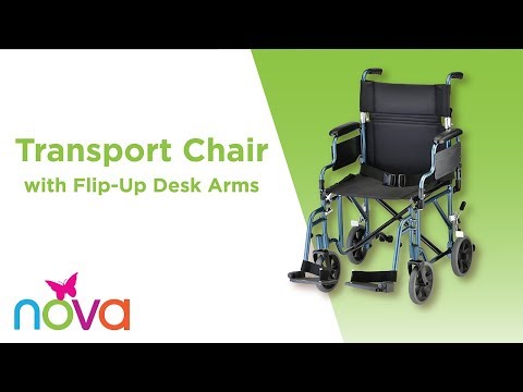 19" Ultra Lightweight Transport Chair with Swing Away Footrests - 349